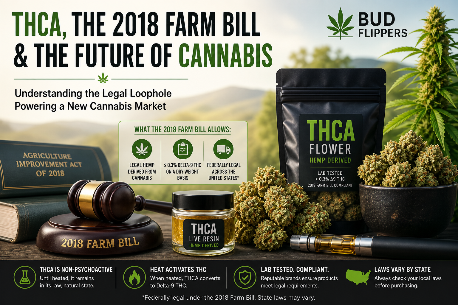 THCA, hemp and budflippers